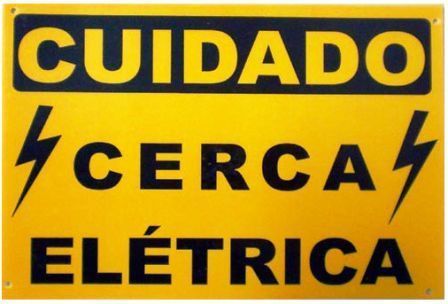 PLACAS DE SINALIZAÇÃO CERCA ELETRICA